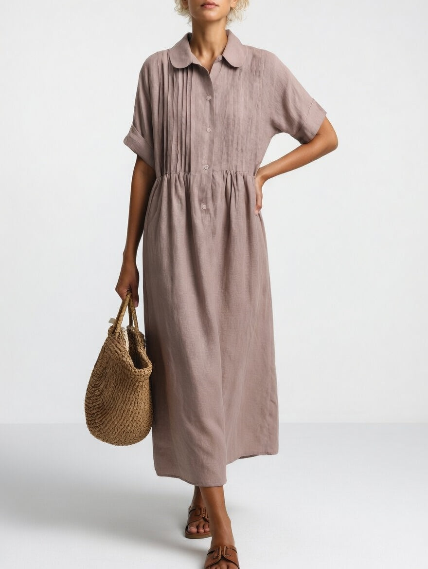 Linessa — Fließendes Hemdkleid mit fließender Silhouette