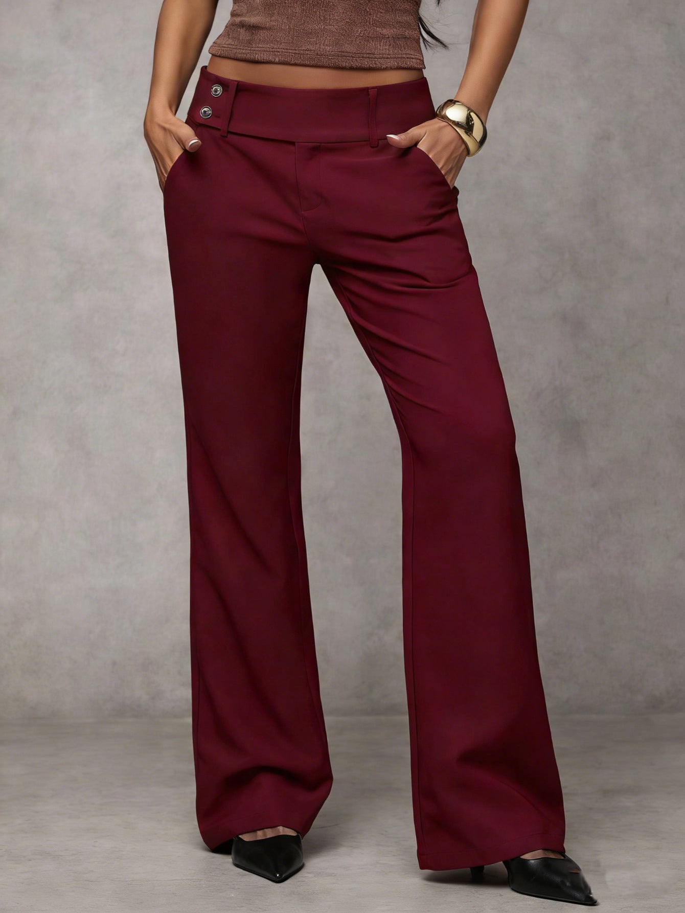 Duna — Hochtaillierte Relaxed Hose
