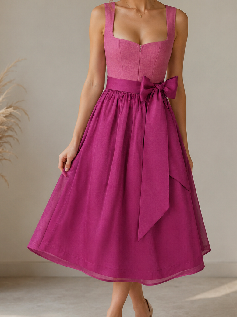 Camille — Berry Dirndl in Mini Länge