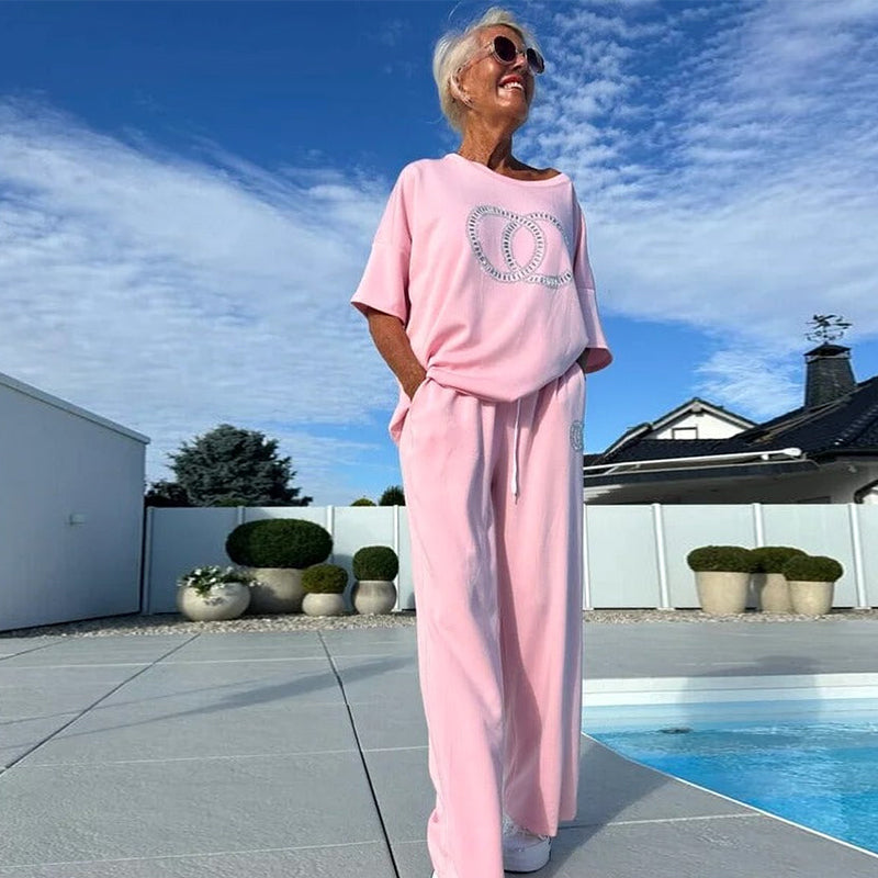 Vaerin — Strick-Loungewear Zwei-Teile-Set