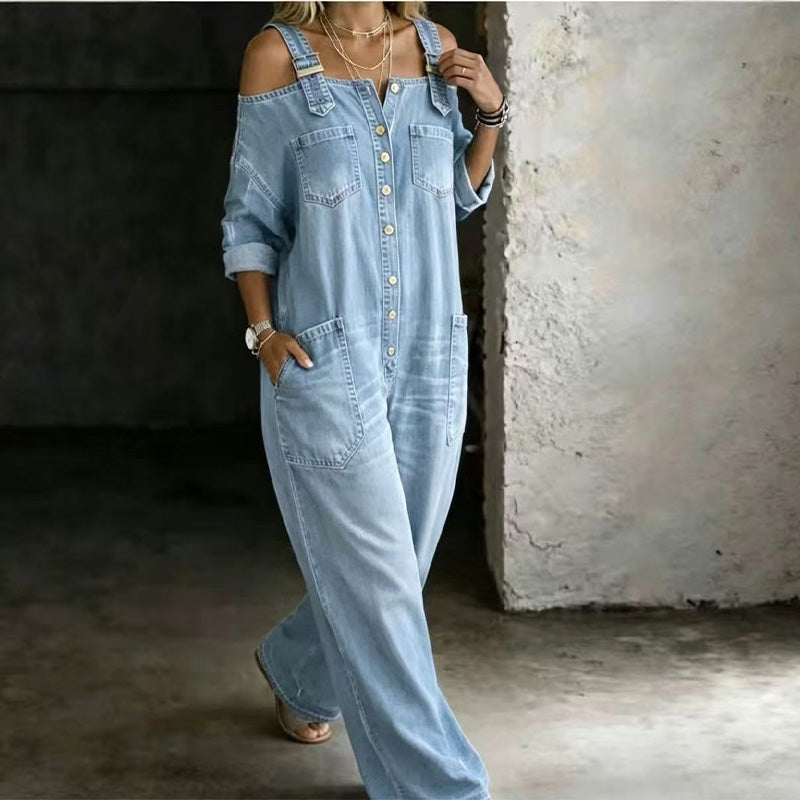 Vaelin — Overall mit weitem Bein und Taschen