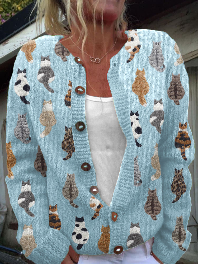 Bramley — Katzenmuster Cardigan