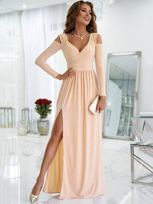 Kyra — Drapiertes formelles Abendkleid