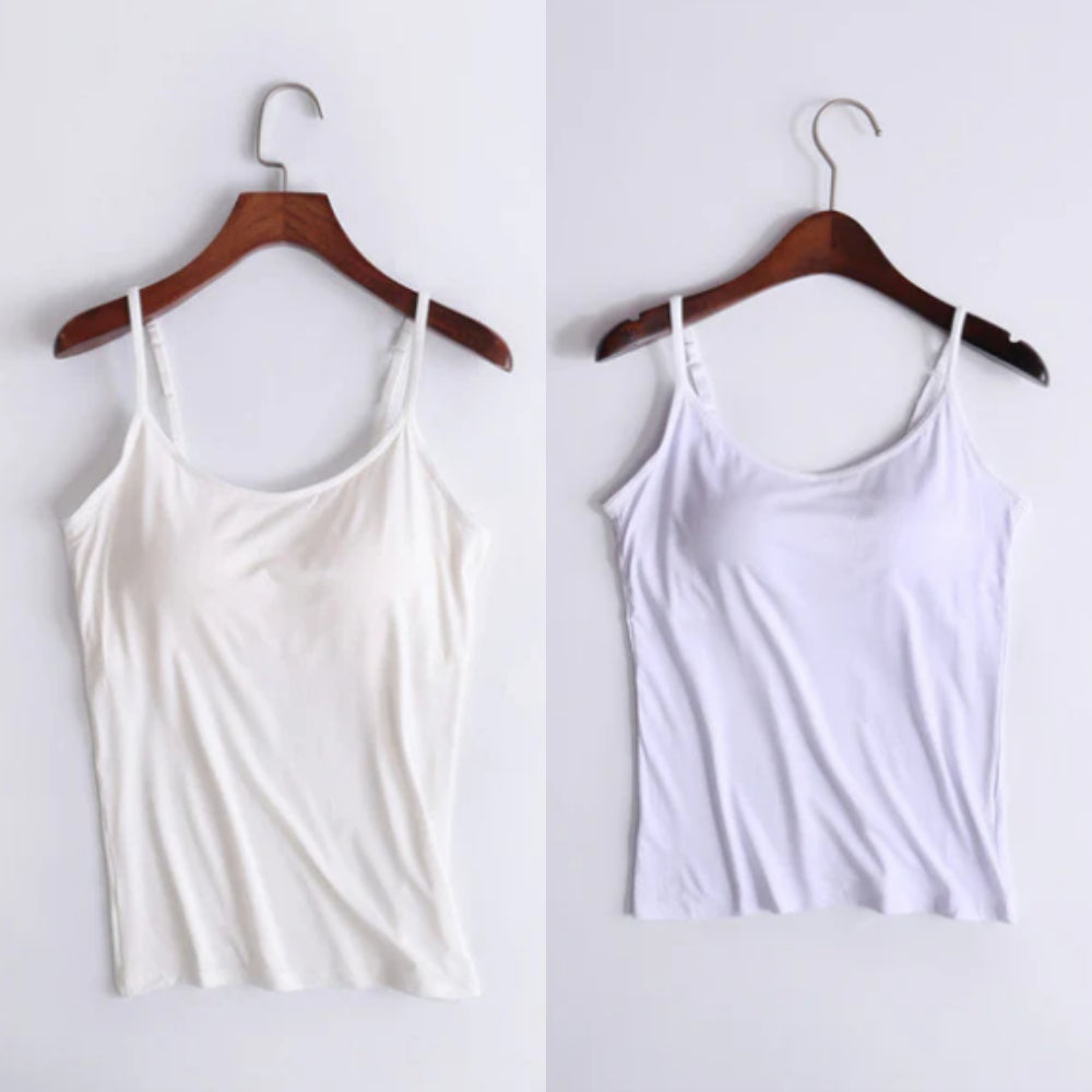 Vellamie — Locker Geschnittenes Camisole mit Integriertem BH