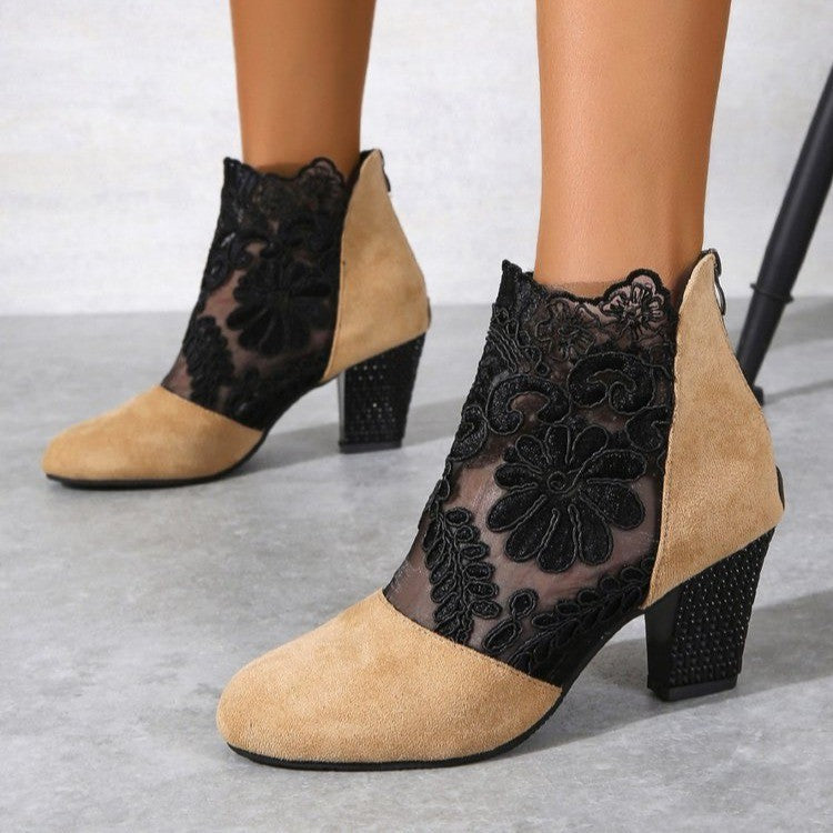 Verlaine — Elegante Spitzen-High-Heels