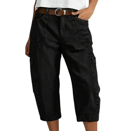 Molena — Lässige Cargo-Caprihose mit geräumigen Taschen