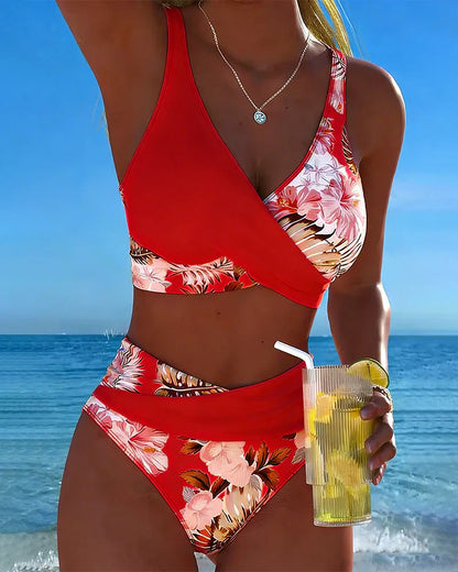 Florèa — Kontrastierendes Blumen-Bikini-Set