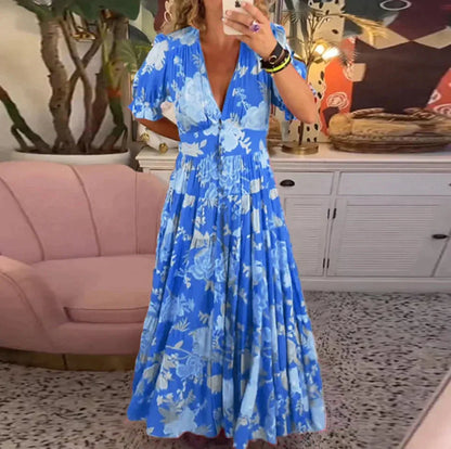 Vellené — Botanisches Blumenkleid Maxi