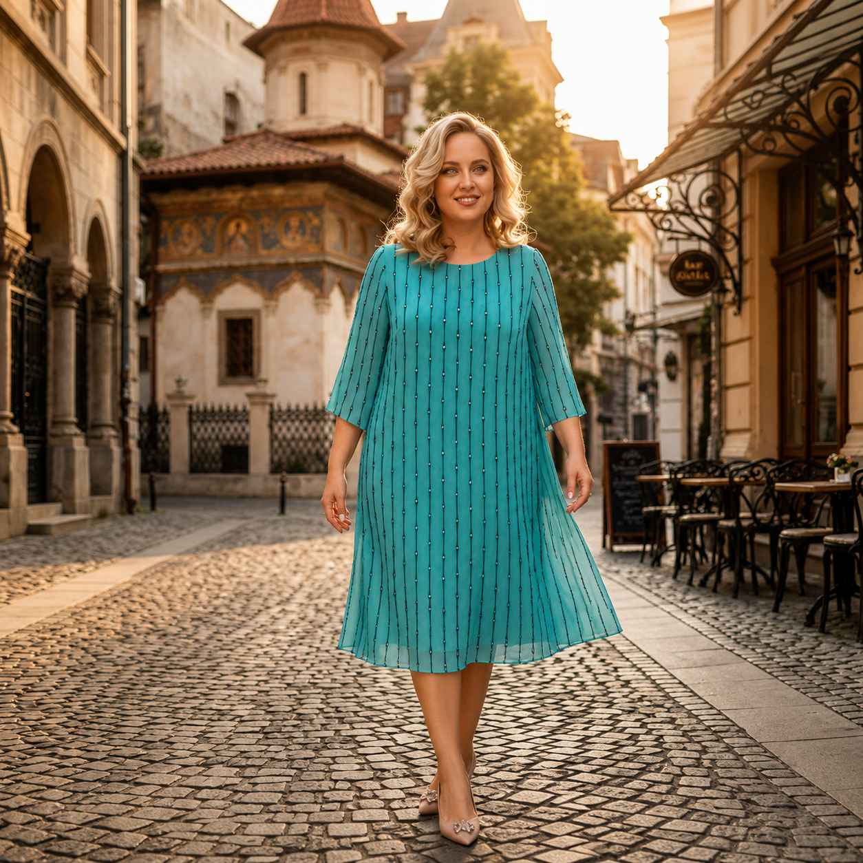 Célestine — Elegantes Spitzenkleid für den Abend
