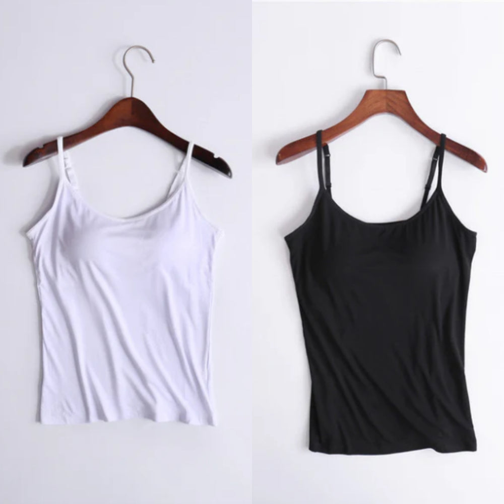 Vellamie — Locker Geschnittenes Camisole mit Integriertem BH