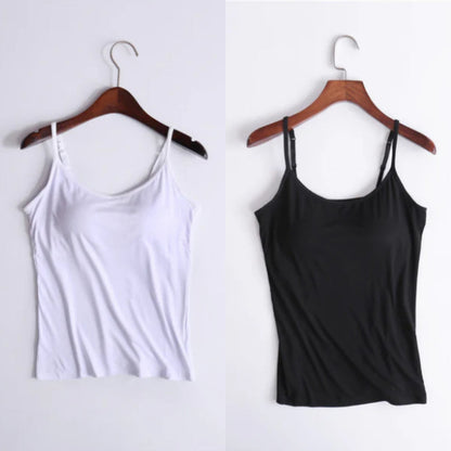 Vellamie — Locker Geschnittenes Camisole mit Integriertem BH
