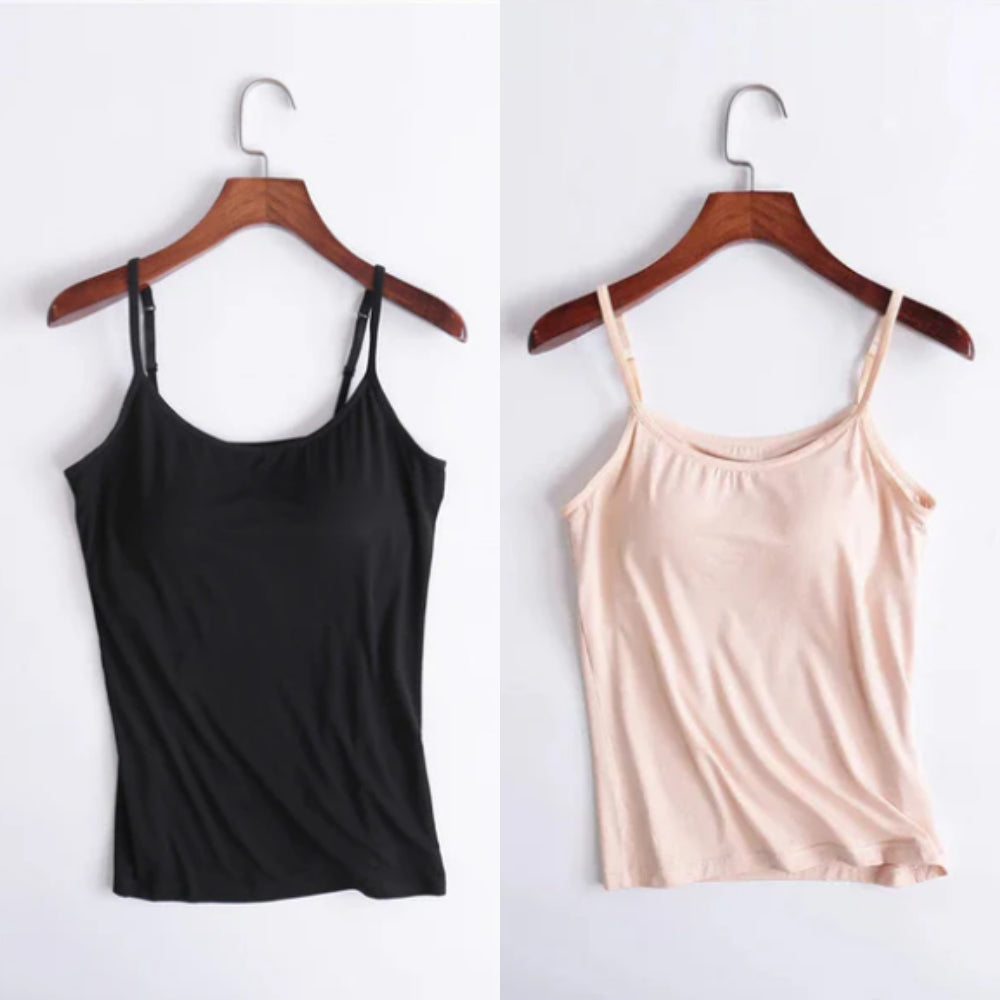 Vellamie — Locker Geschnittenes Camisole mit Integriertem BH
