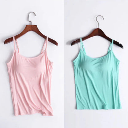 Vellamie — Locker Geschnittenes Camisole mit Integriertem BH