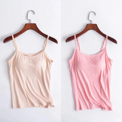Vellamie — Locker Geschnittenes Camisole mit Integriertem BH