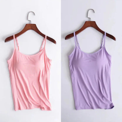 Vellamie — Locker Geschnittenes Camisole mit Integriertem BH