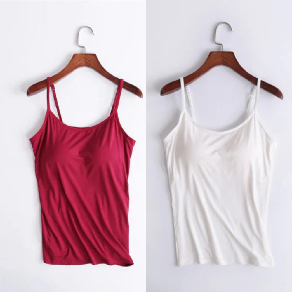 Vellamie — Locker Geschnittenes Camisole mit Integriertem BH