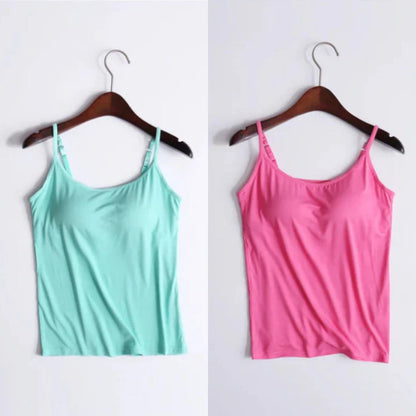 Vellamie — Locker Geschnittenes Camisole mit Integriertem BH