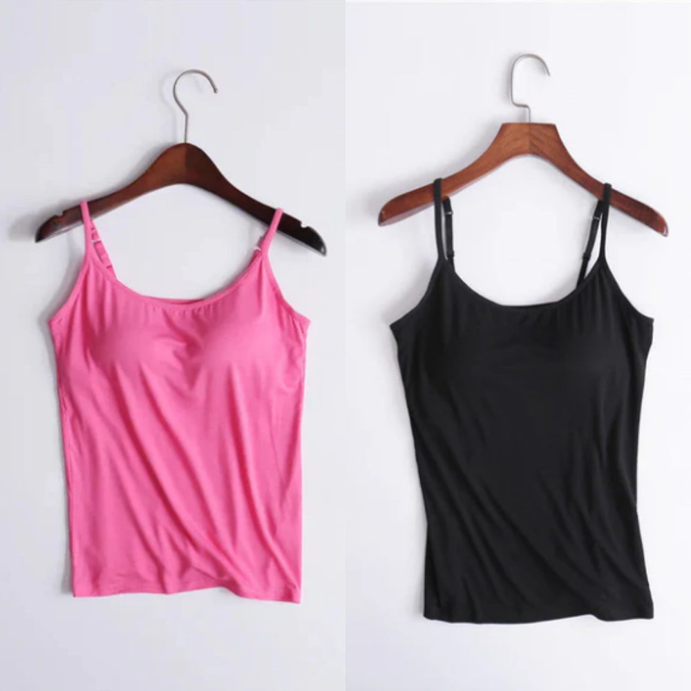Vellamie — Locker Geschnittenes Camisole mit Integriertem BH