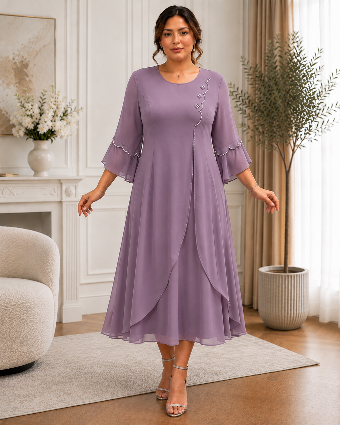 Baltimore — Chiffonkleid