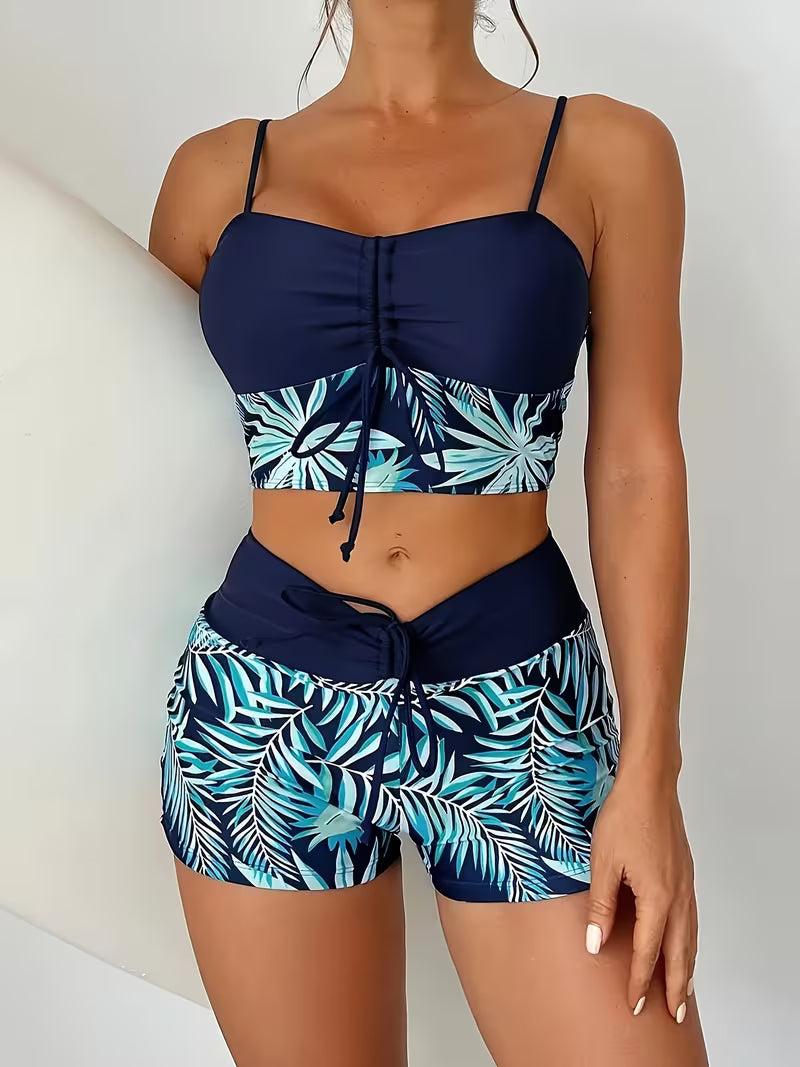 Elorè — Damen Hochgeschnittener Bedruckter Bikini Set