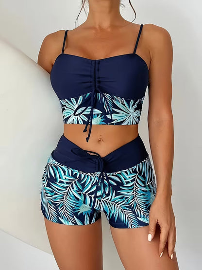 Elorè — Damen Hochgeschnittener Bedruckter Bikini Set