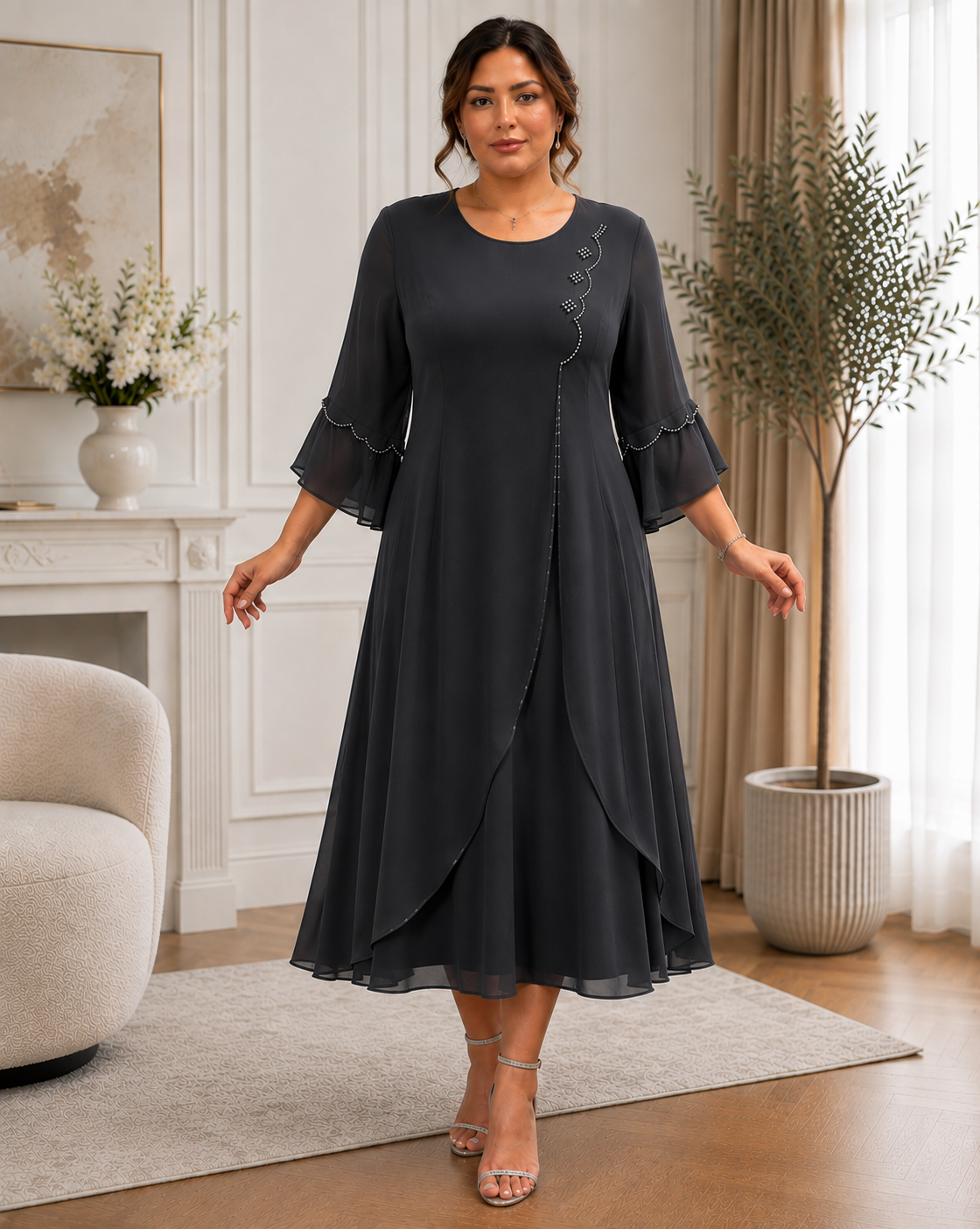 Baltimore — Chiffonkleid