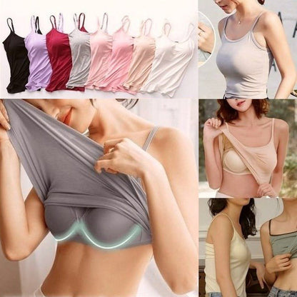 Vellamie — Locker Geschnittenes Camisole mit Integriertem BH
