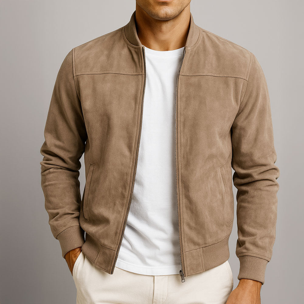 Wildlederjacke – Verfeinerte Textur-Eleganz