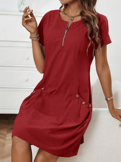 Tessa Reißverschluss-Frontkleid