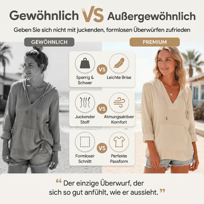 Solveig — Übergroßes Kapuzen Strandkleid