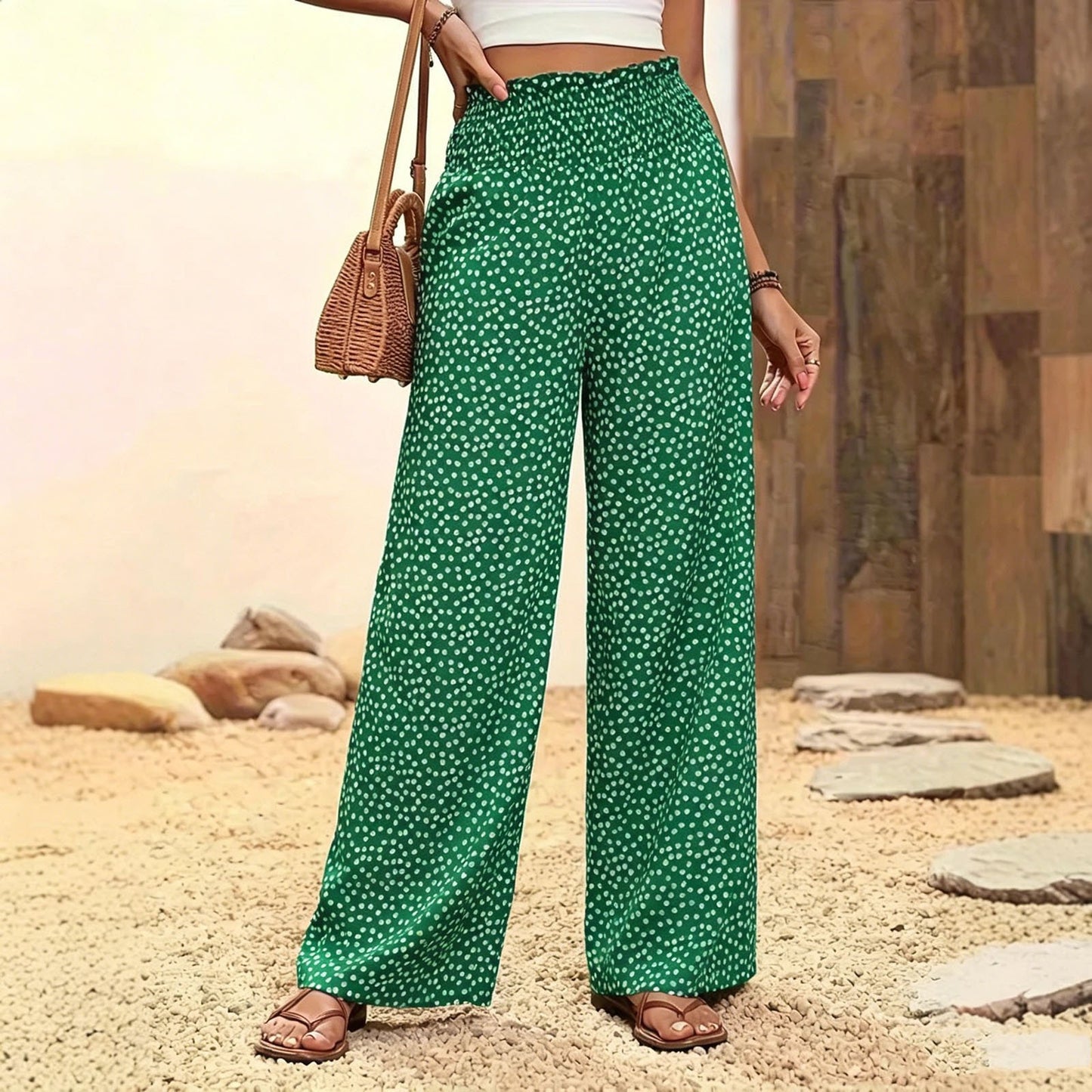 Karen — Weite Stretch-Hose, Entspannte Passform