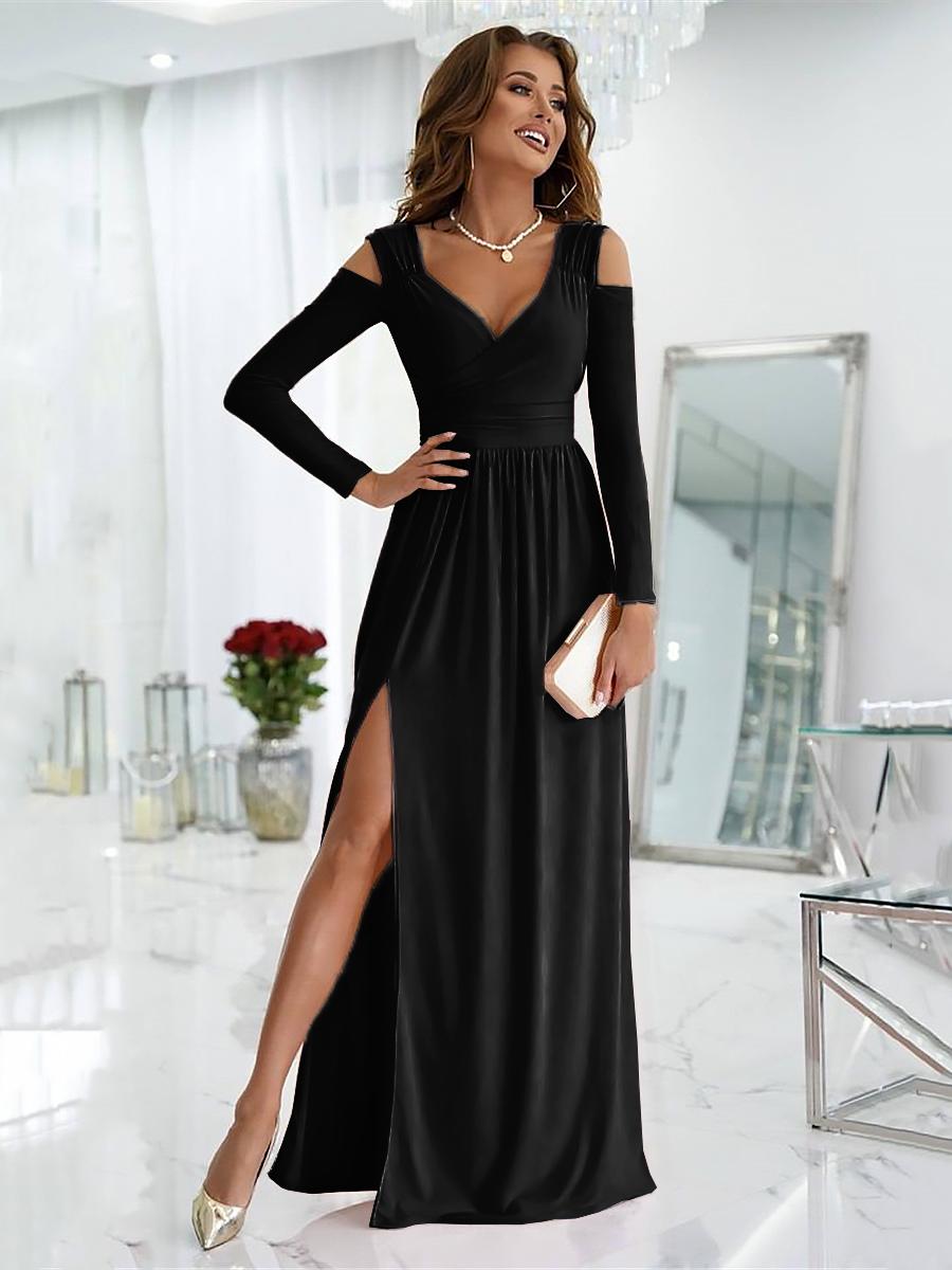 Kyra — Drapiertes formelles Abendkleid