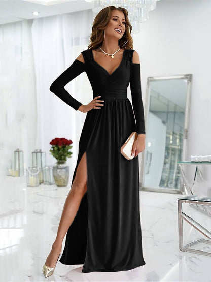Kyra — Drapiertes formelles Abendkleid