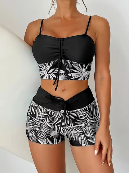 Elorè — Damen Hochgeschnittener Bedruckter Bikini Set