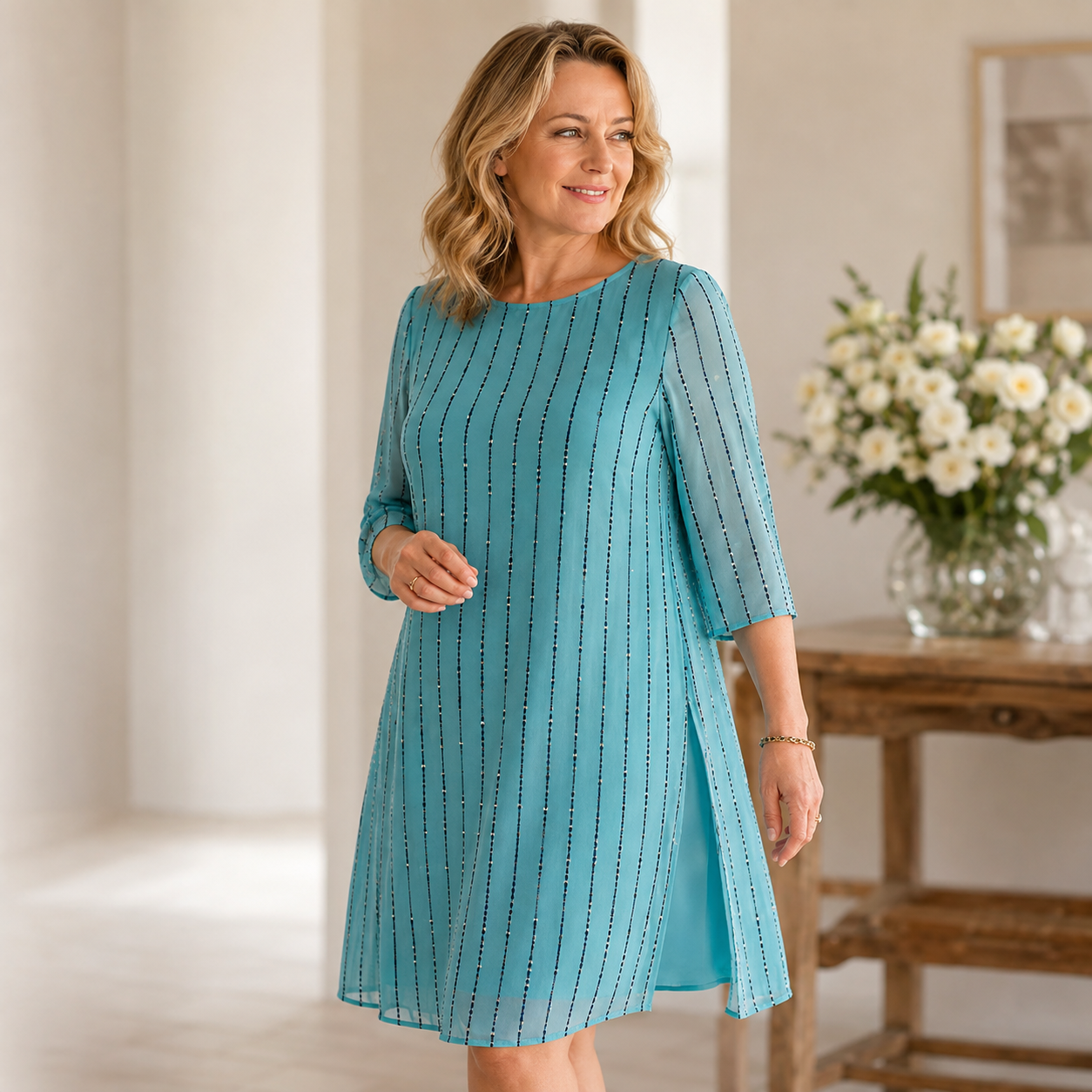 Célestine — Elegantes Spitzenkleid für den Abend