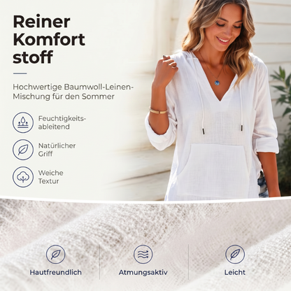 Solveig — Übergroßes Kapuzen Strandkleid