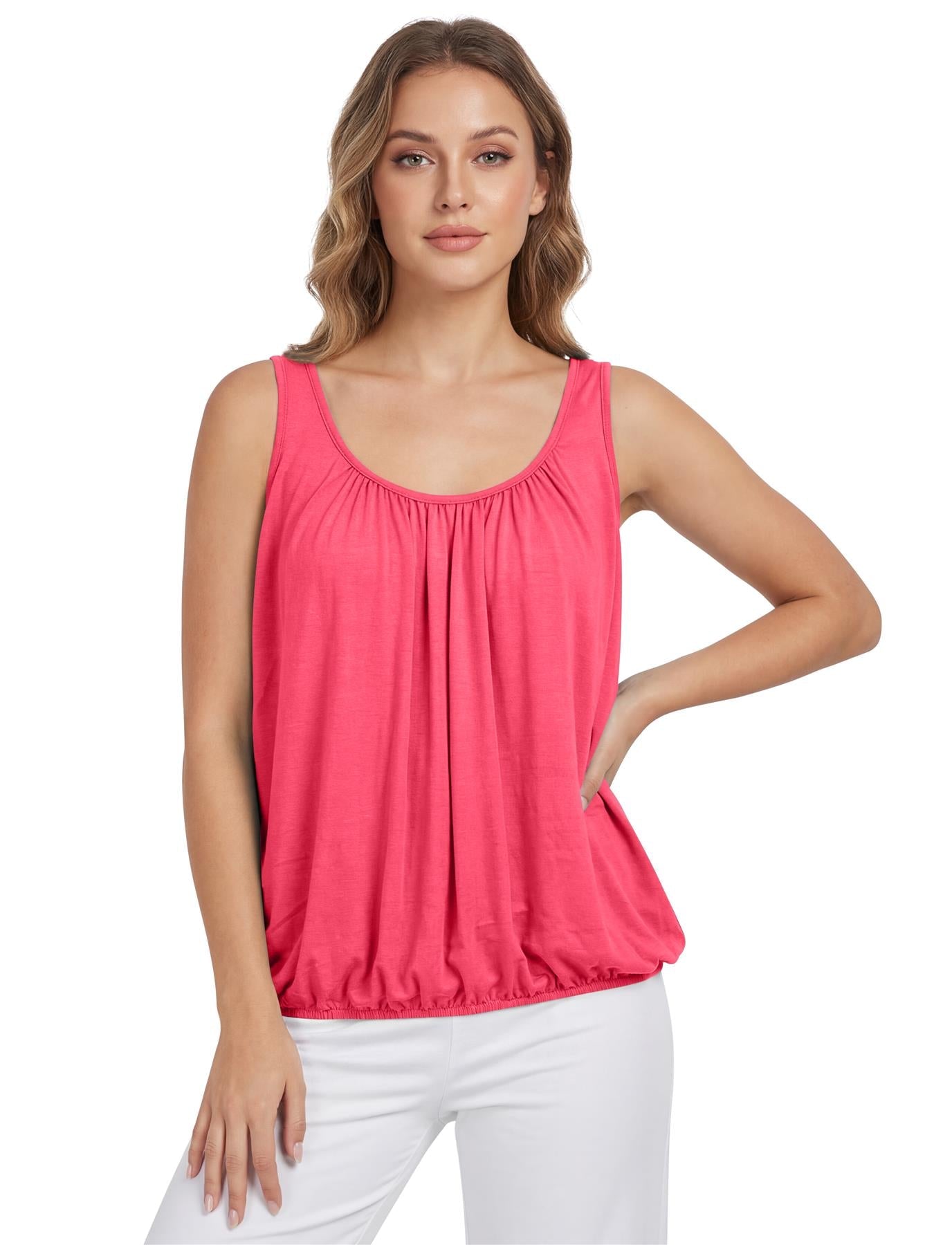 Élodie — Farbige Plissierte Ärmellose Camisole