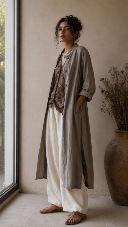 Giulia  —  Fluid Boho Lagen-Drei-Teile-Set