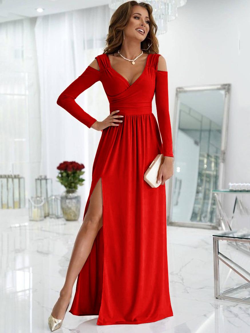 Kyra — Drapiertes formelles Abendkleid