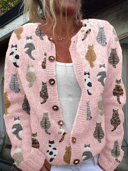 Bramley — Katzenmuster Cardigan