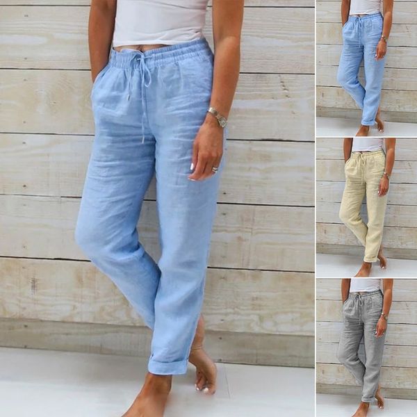 Fairholt — Atmungsaktive Leinen-Stretch-Hose, Gerades Bein