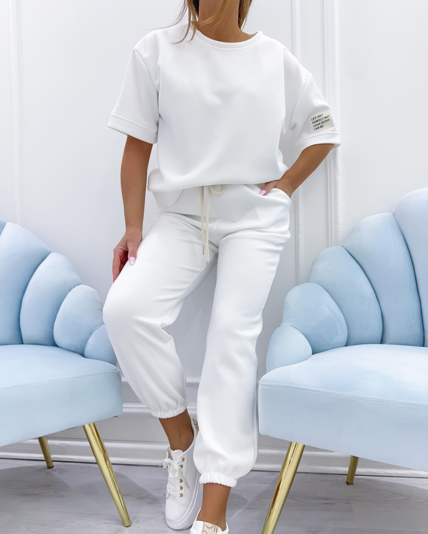 Tessara  —  Damen Relaxed Solid Top & Weite Hose Set