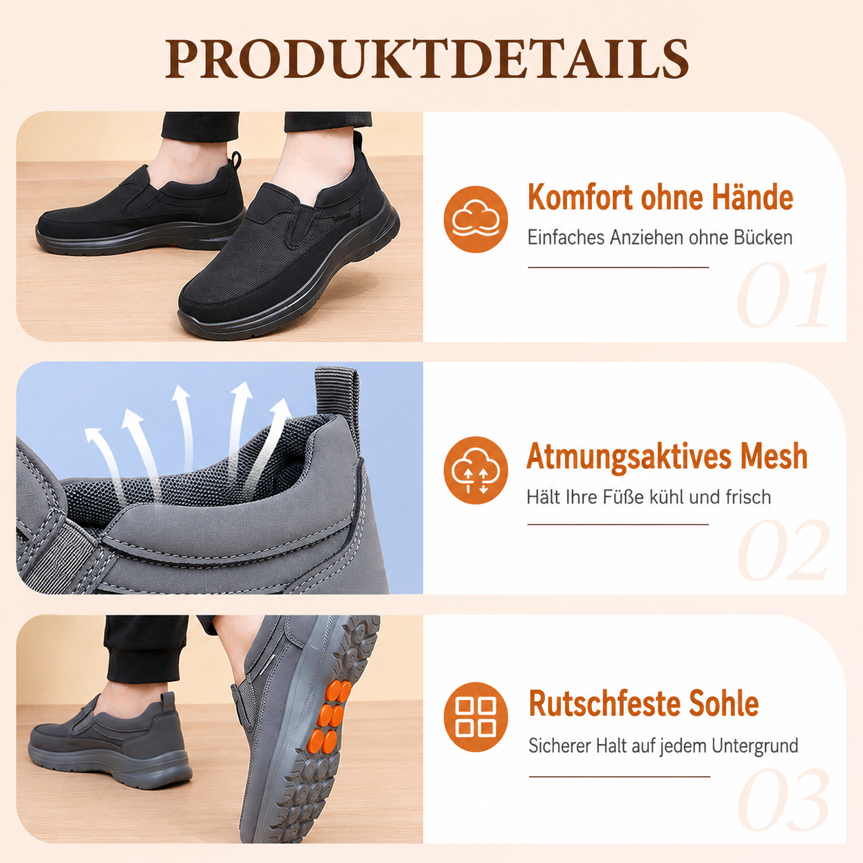 Kaldris — Atmungsaktive Slip-On Sneakers