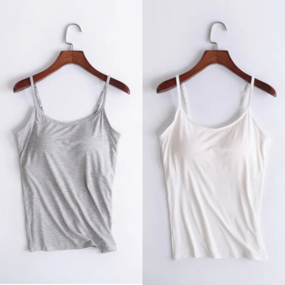 Vellamie — Locker Geschnittenes Camisole mit Integriertem BH