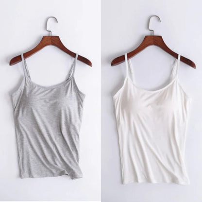 Vellamie — Locker Geschnittenes Camisole mit Integriertem BH