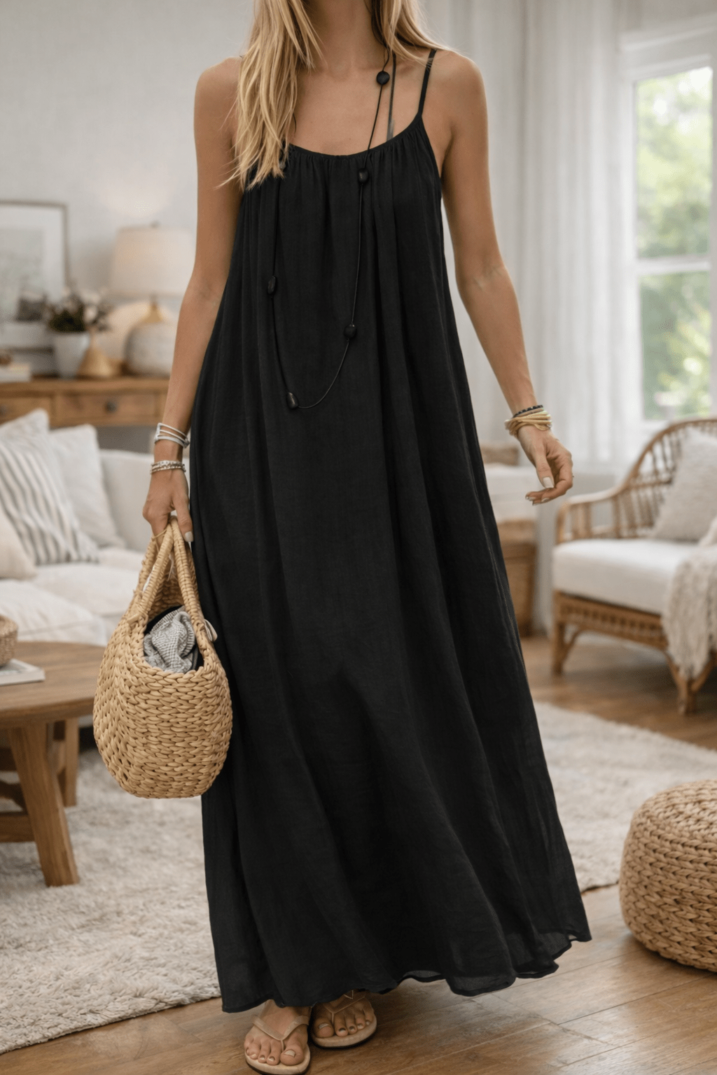 Lumèra — Verstellbares Maxikleid ohne Rücken