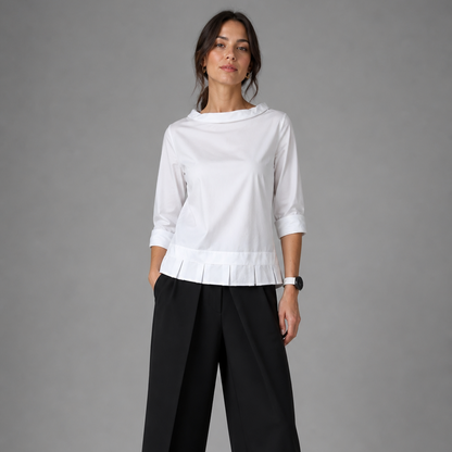 Colléa — Bluse mit weitem Kragen