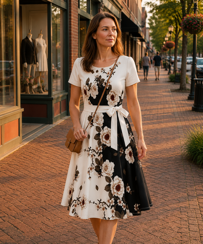 Elaria — Blumendruckkleid