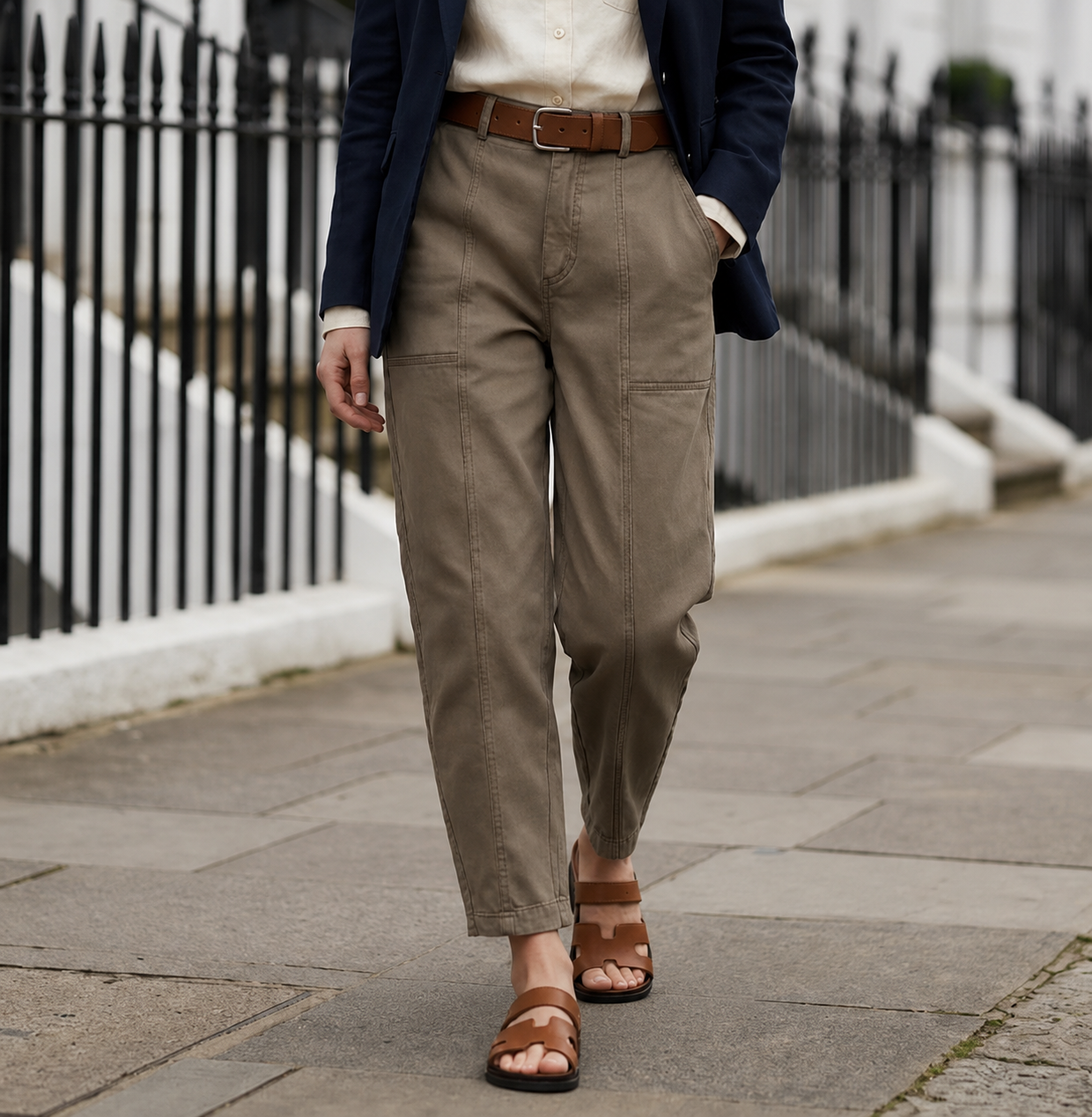 Rosalind — Highwaist Tapered Utility-Hose