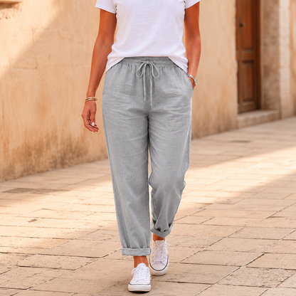 Linèvre — Entspannt gerade Leinenhose